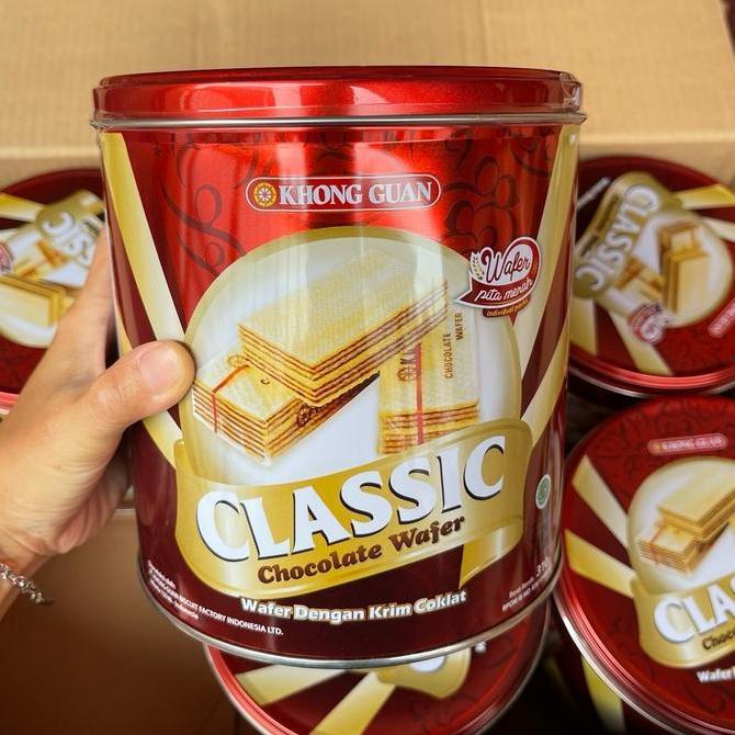 Agen Distributor Makanan Ringan Snack Hampers Lebaran Biskuit Kaleng Khong Guan Classic Chocolate Wa