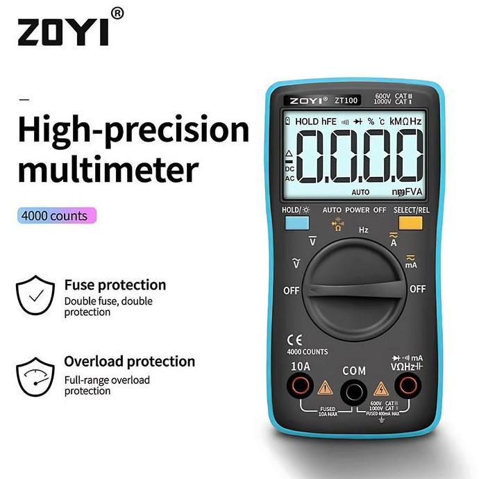 ZOYI ZT100 Auto Multimeter Digital / Multitester / Avometer