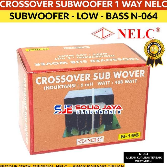 Crossover Subwoofer Crossover Pasif Sub 1 Way Low Bass Nelc N-196