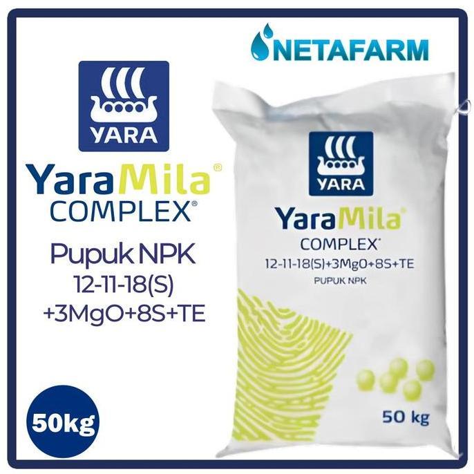 Pupuk NPK 12-11-18 YARAMILA COMPLEX Zak 50kg