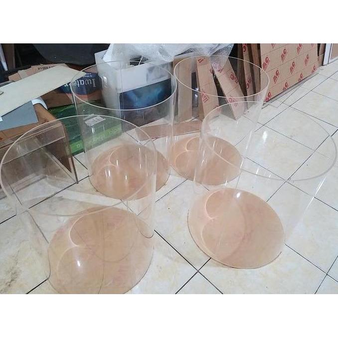 Tabung Aquarium Es buah Acrylic D 35 x Tinggi 45 Cm