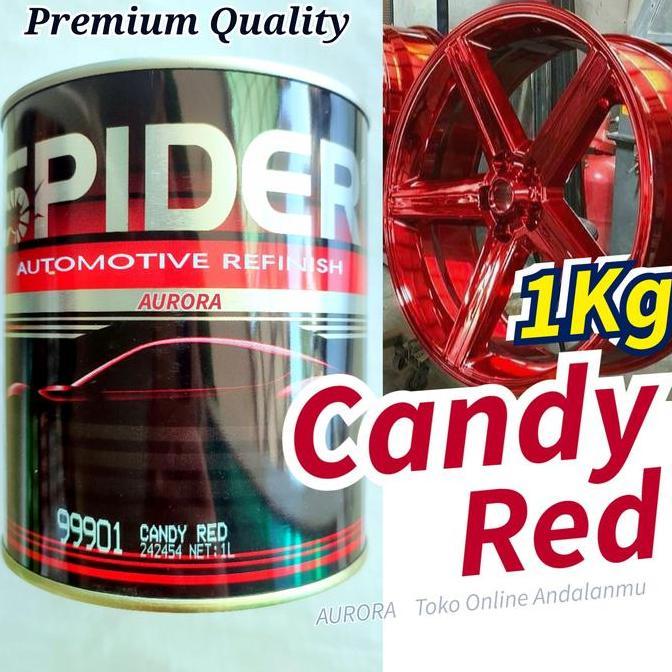 Cat Candy Merah 1Kilo SPIDER Candytone Red 1Liter 1Kg Cendy Cenditon