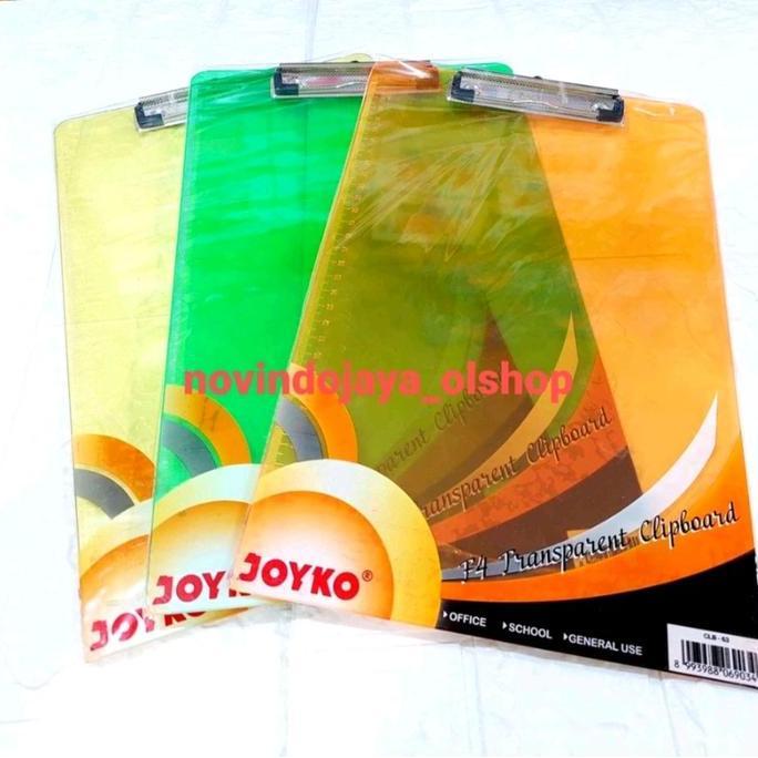 Clipboard Transparant Papan Jalan Papan Ujian Joyko Diskon