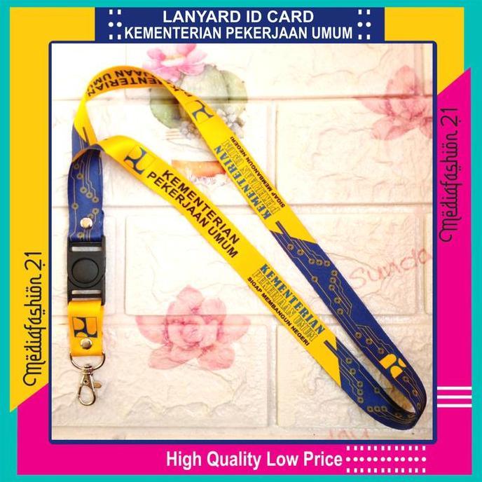 Lanyard Tali Gantungan Id Card Pupr Free Strap Gantungan Flashdisk Diskon