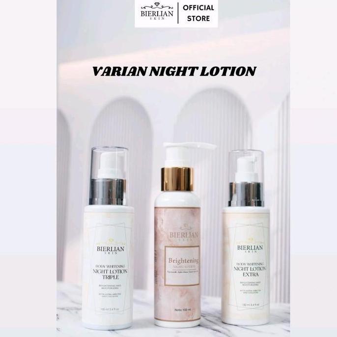 BIERLIAN NIGHT LOTION TRIPLE & NIGHT LOTION EXTRA & NIGHT LOTION BRIGHTENING