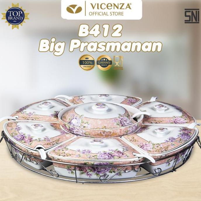 Vicenza Prasmanan Besar B412 Motif Magnolia