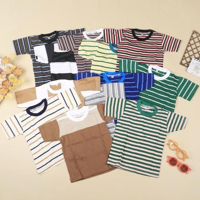 PAKET USAHA KAOS ANAK 100 RIBU DAPAT 12 BAJU ANAK Katun Santai Kids Pakaian sweater Fashion