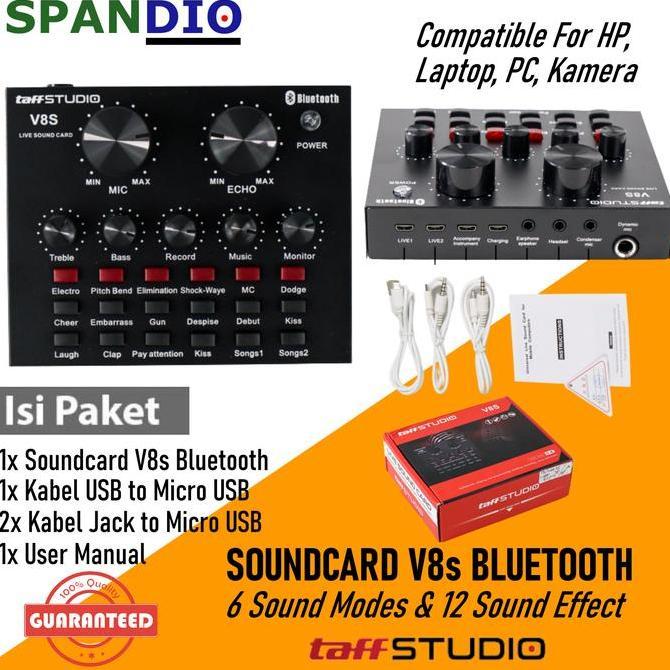 Sound Card V8s Bluetooth Original Taffware
