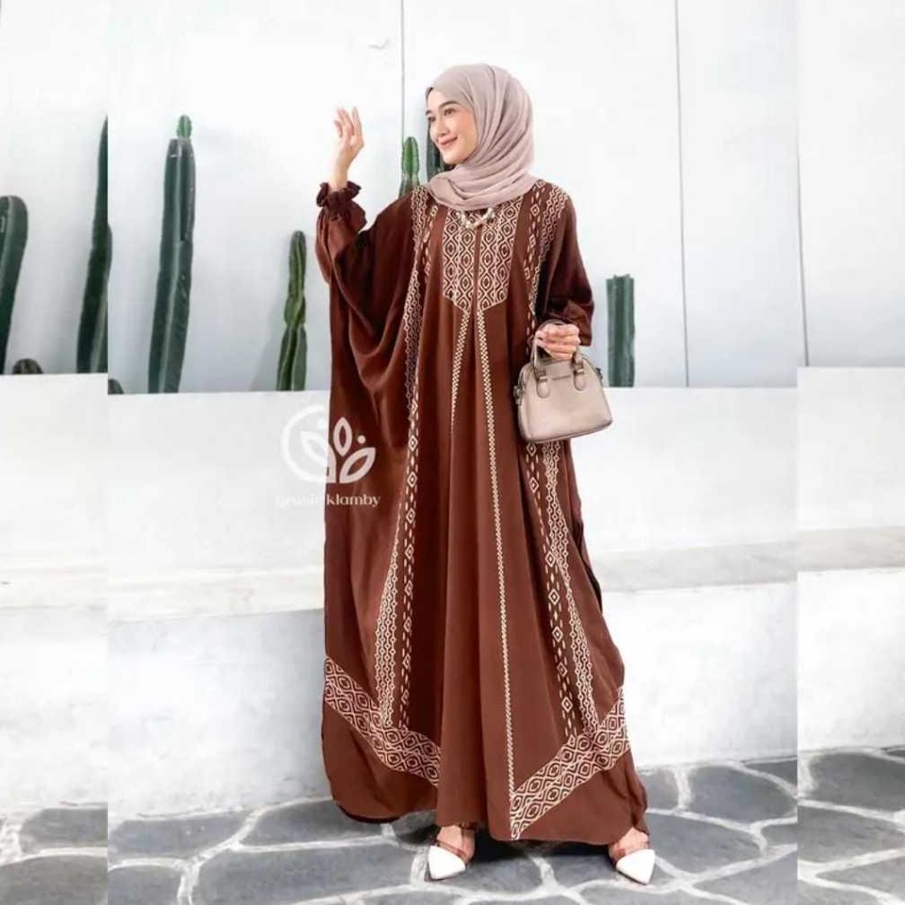NEW Kaftan Hajar Super Jumbo Rayon Busui Kaftan Batik Lengan Panjang Kaftan Wanita Jumbo Daster Kaft