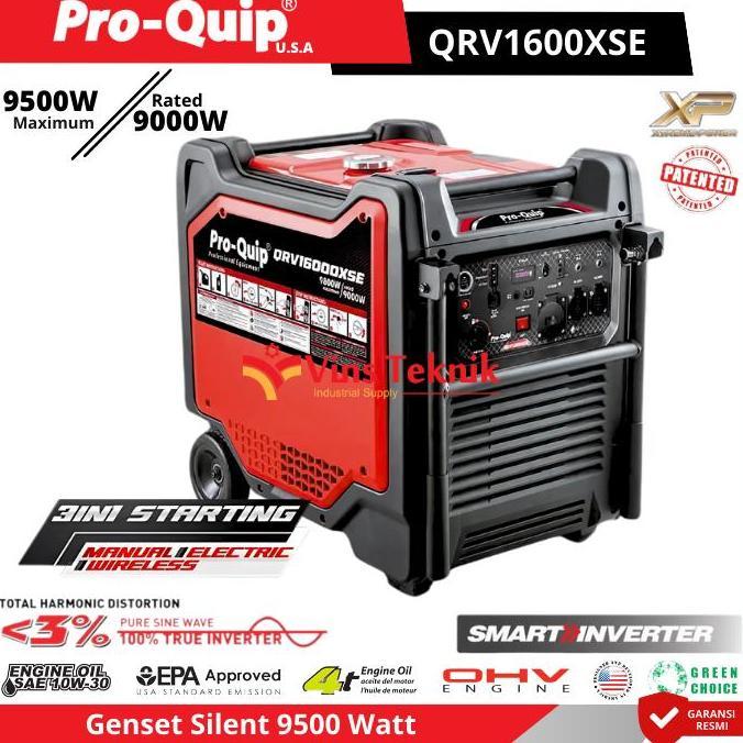ProQuip QRV1600XSE Mesin Genset Silent Genset Bensin Generator Genset Portable 9500Watt QRV1600 QRV 
