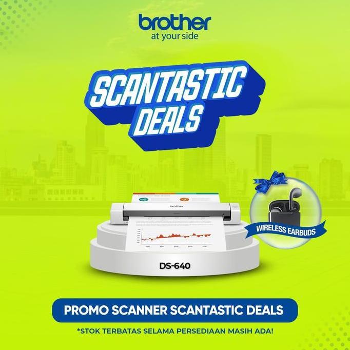BROTHER Scanner DS640 Portabel Compact Mobile Scanner Brother DS 640