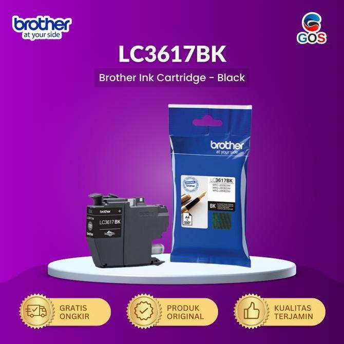 HARGA DISC - BROTHER Cartridge LC 3617 BK Black Original LC3617BK Tinta LC 3617BK