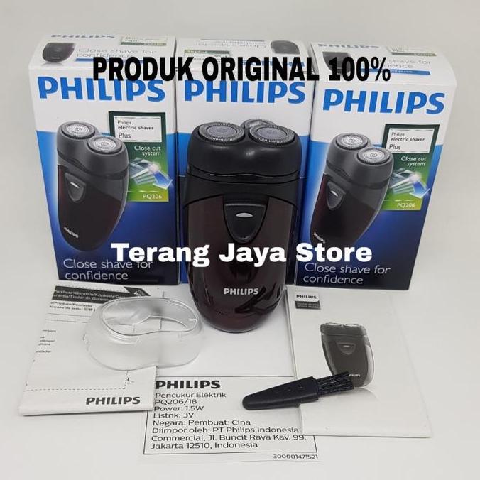 PROMO TERBATAS SHAVER PHILIPS PQ206 ALAT CUKUR ELECTRIC KUMIS DAN JENGGOT PHILIPS PQ206/18 SHAVER PH