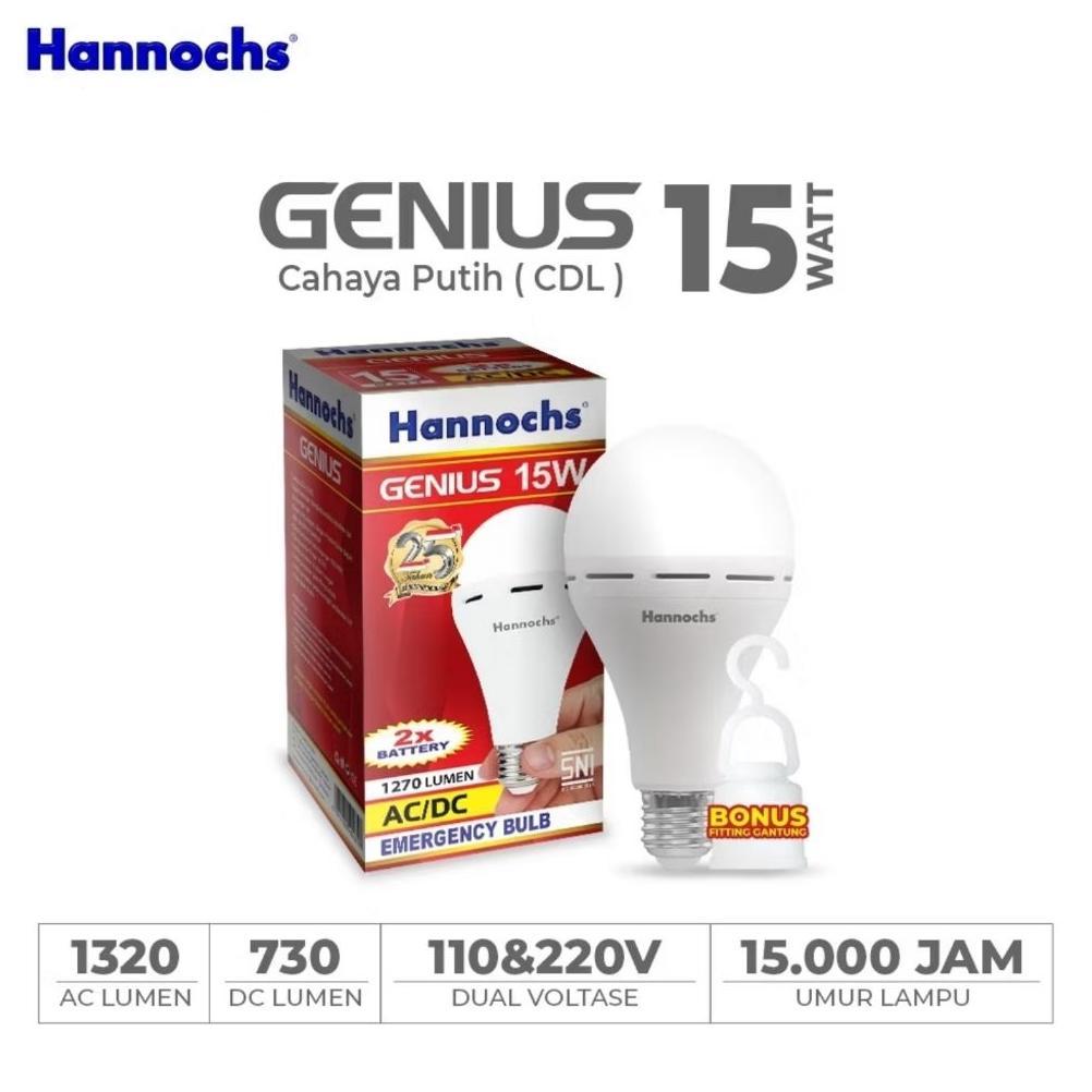 Led Hannochs Genius 15 Watt - Lampu Emergency Hannochs 15 W Lampu Hannochs
