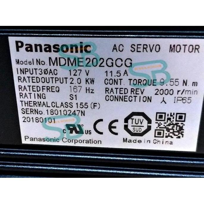 Promo Panasonic Mdme202Gcg Tipe 2Kw Panasonic Mdme202Gcg Ac Servo Motor 2Kw Panasonic Mdme202Gcg Pan