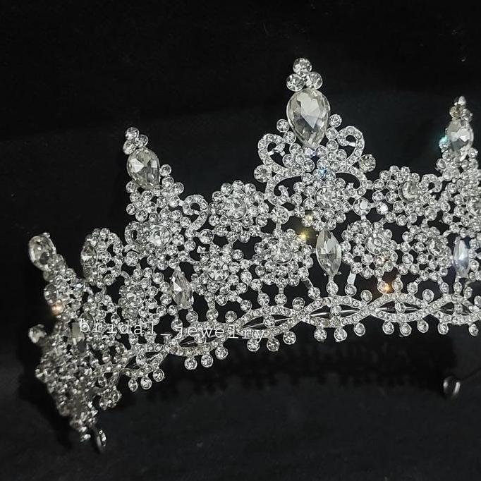 Mahkota Calla - Mahkota Pengantin Mewah Besar - Mahkota Pagent LM