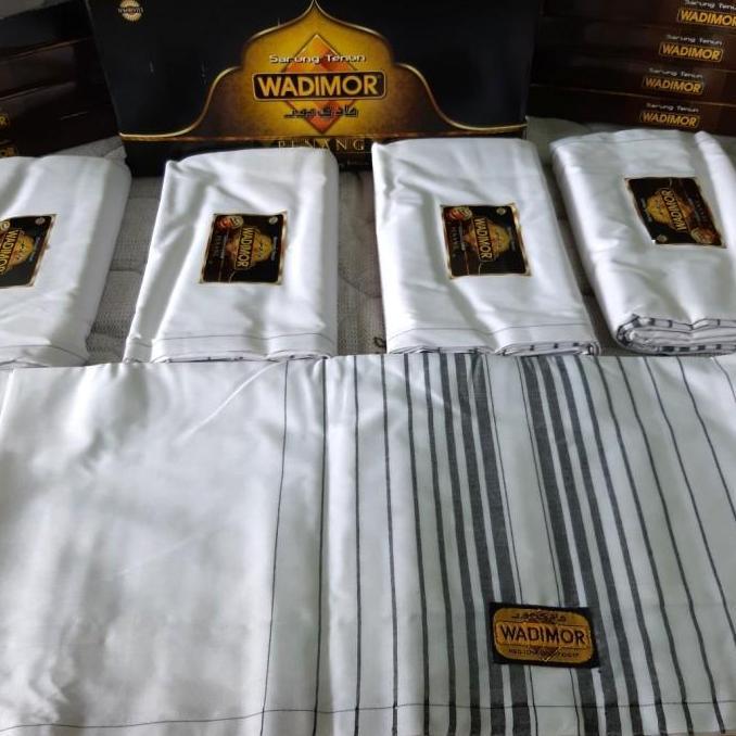 Sarung Wadimor Couple Pria Bapak Anak Remaja Warna Polos Biru Abu Navy Hijau Merah Hitam Putih Tumpa