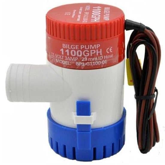 Pompa Air Bilge Original 1100Gph 12V Submersible Water Pump Celup Dc High Quality