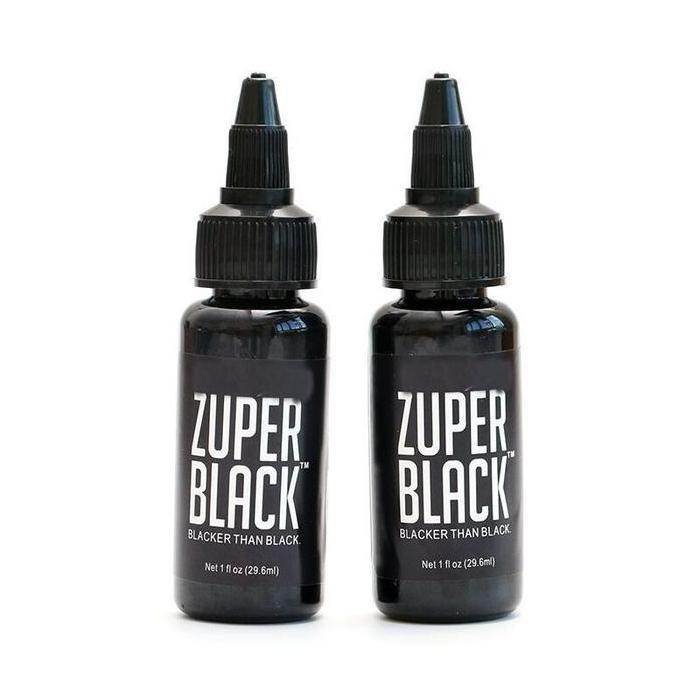 LOANHERCH Zuper Tinta Hitam Tattoo 1oz Ink Tatto 30ml Tinta Tatto Super Black Pigmen Pewarna Tato