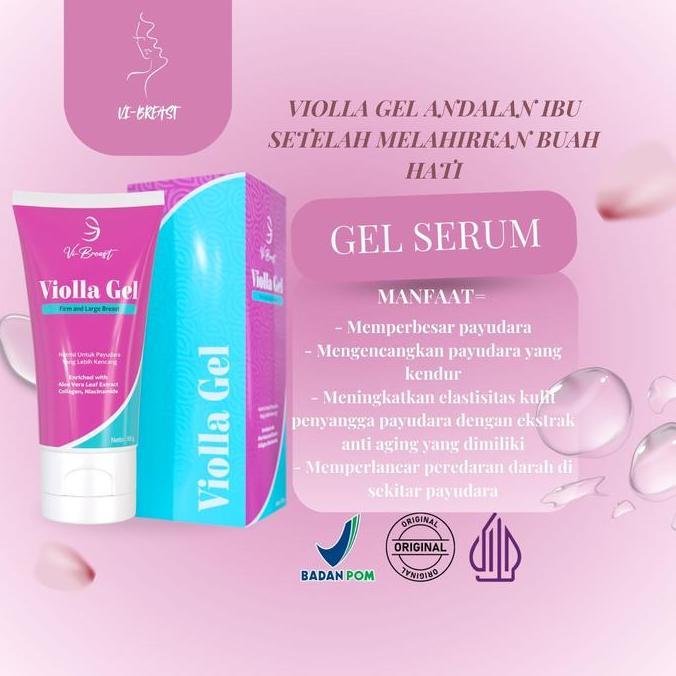 Gyunyu- Violla Vi Breast Violla Gell Gel Pijat Serum Perawatan Pd Wanita Gel Serum Penggencang Kulit