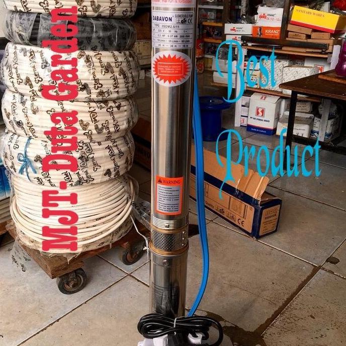 Pompa Satelit 3" Dabavon 0.75Hp 550Watt 3Dmdb 3/16 Kabel 1Meter Premium