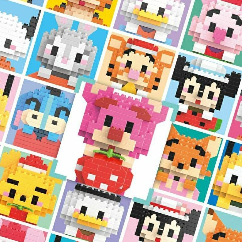 new lautan harta nano block mainan building  bricks balok susun mainan edukasi diy mini disney serie