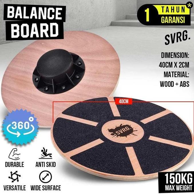 Jimu- Svrg Balance Board - Wobble Board - Papan Latihan Keseimbangan - Gym