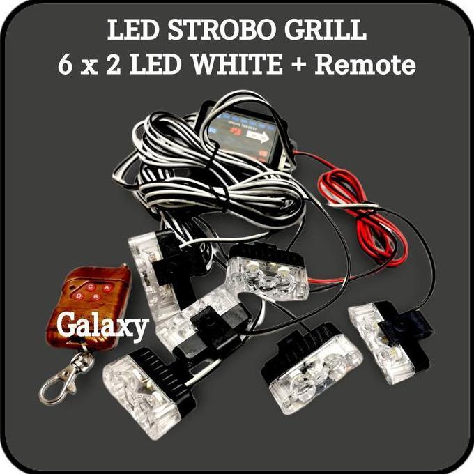 Promo Led Strobo Grill - Lampu Blitz - Mobil Patwal Diskon