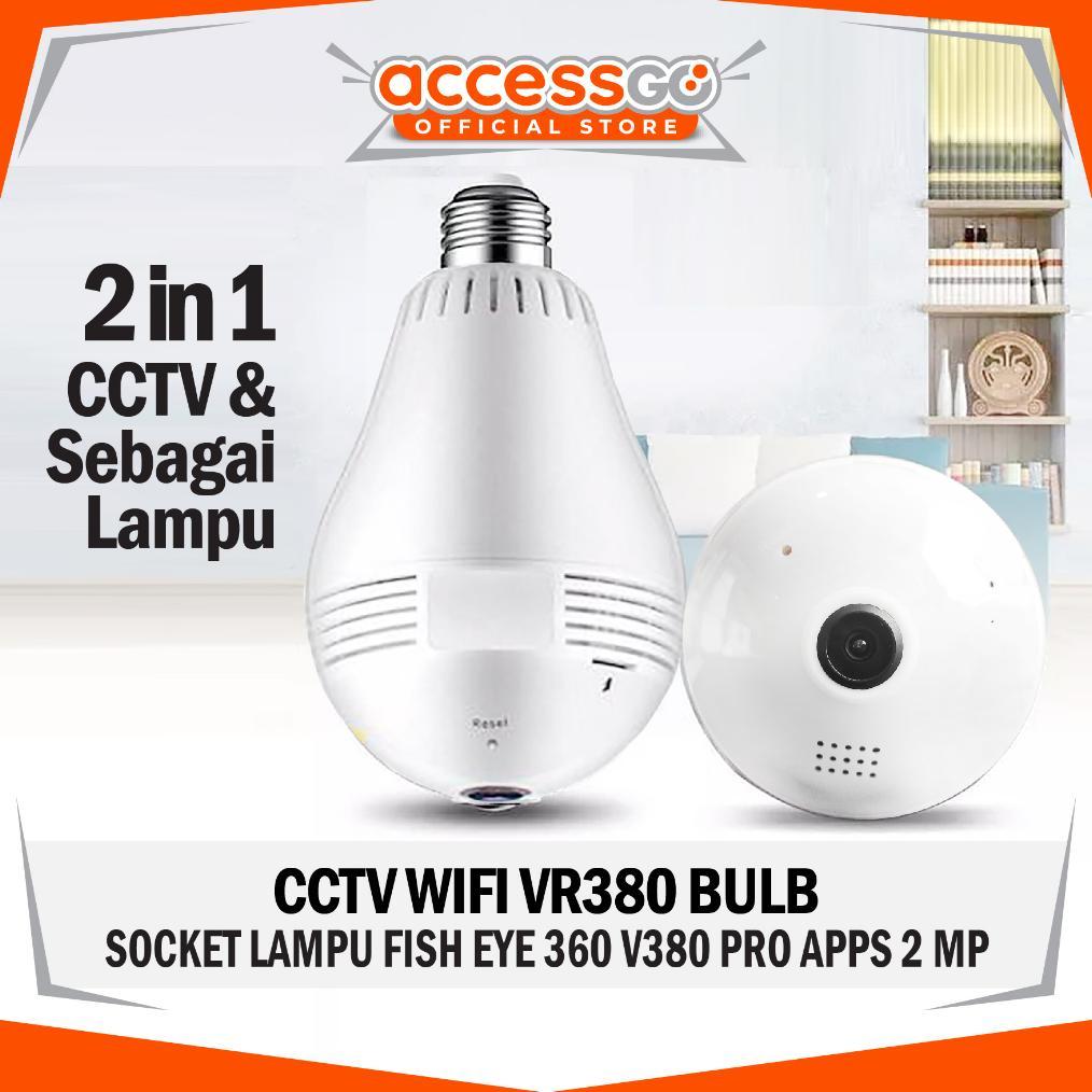 CamKeamanan- Kamera CCTV Lampu Bohlam VR380 FISH EYE