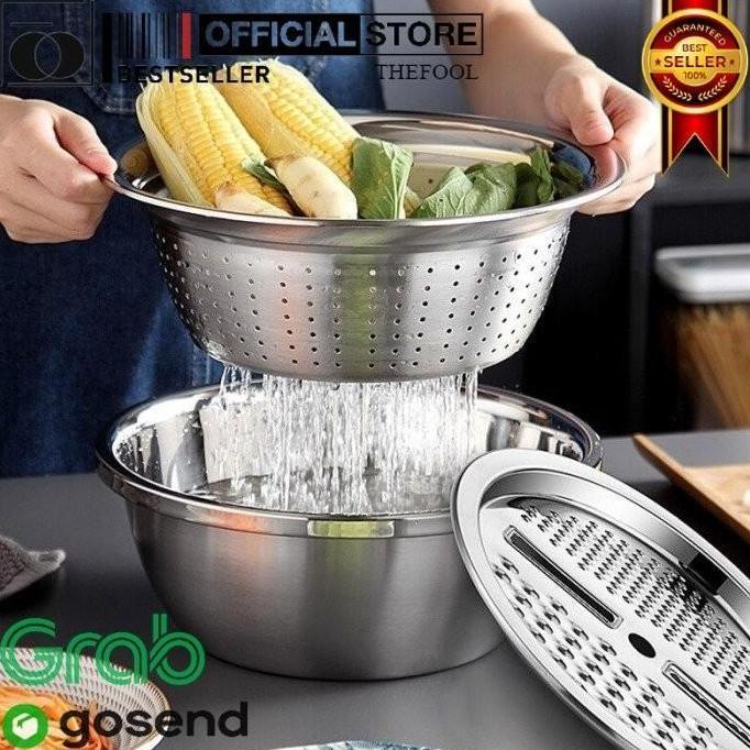 GRANTZY MULTIFUNCTIONAL HAPPIE CUTTER / POTONG & CUCI SAYURAN JADI PRAKTIS TF