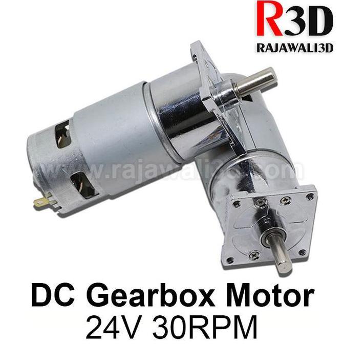 DC Motor Geared 775 Gearbox 24V 1.2A 30RPM High Power Torque Motor