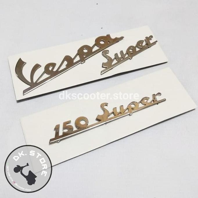emblem vespa super set chrome