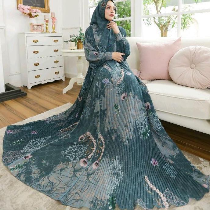 GAMIS COUPLE MOM DAN GIRL HAMEERA RAYYA SERIES ELDEENA SYARI  MUSLIM WANITA