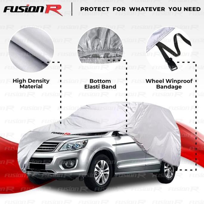 Cover Mobil / Sarung Mobil Xenia Merek Fusion R / Cover Mobil Putih