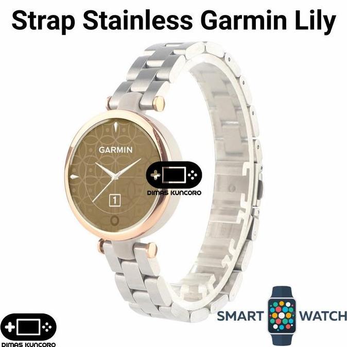 Strap Stainless Garmin Lily 1 tali jam tangan steel smartwatch