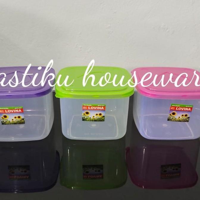 Toples Plastik Kotak Lovina 500 mL