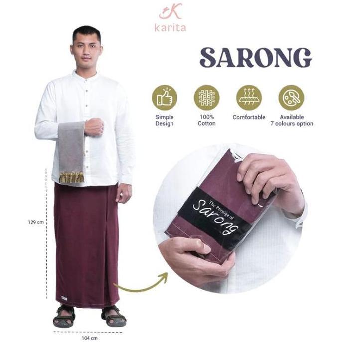 sarung karita polos, sarung dewasa premium, sarung pria lembut nyaman, sarung sholat pria, sarung mu