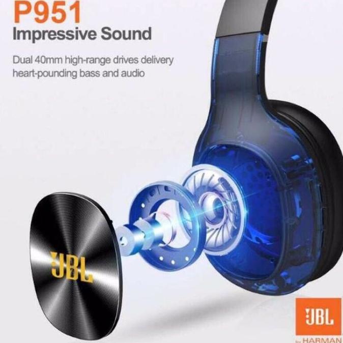 Headphone Bluetooth P951 Bando BT Wireless Headset AD2P Superbass