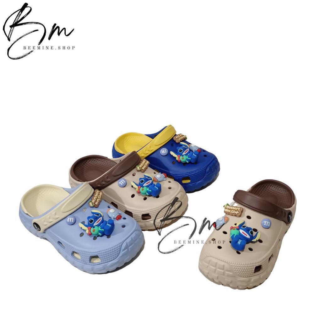 new sandal baim anak bae clog lilo & stitch / sandal anak laki laki croc lilo & stitch balance 801-a
