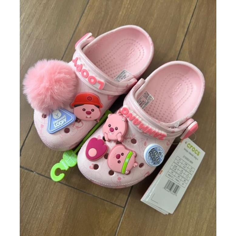 HOT SALE SANDAL CROCS ANAK LOOPY CLOG / CROCS ZANMANG LOOPY ANAK / CROCS X LOOPY KIDS JUNIOR