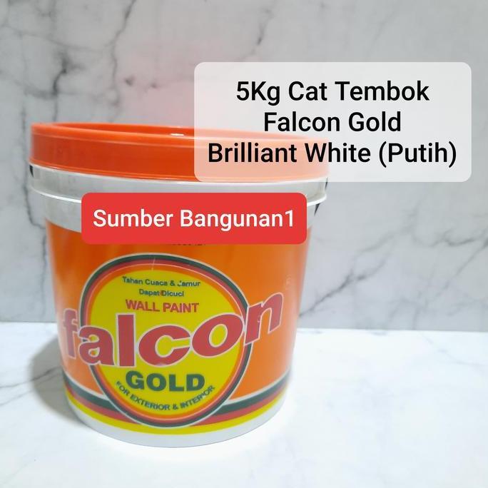Cat Tembok putih Brilliant White 5 kg FALCON GOLD dinding 5kg triplek