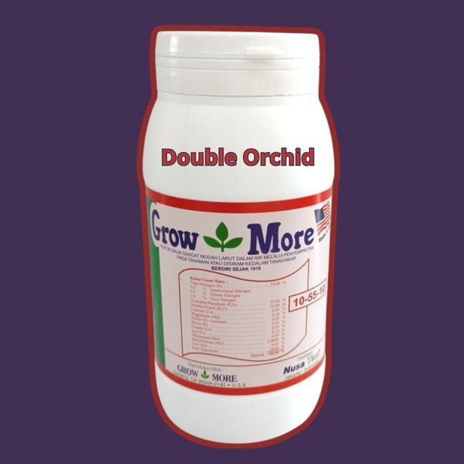 Pupuk / Nutrisi NPK GrowMore Daun 32-10-10 (454gr) Akar Bunga Buah 454 Gram Kemasan Botol Pupuk Grow