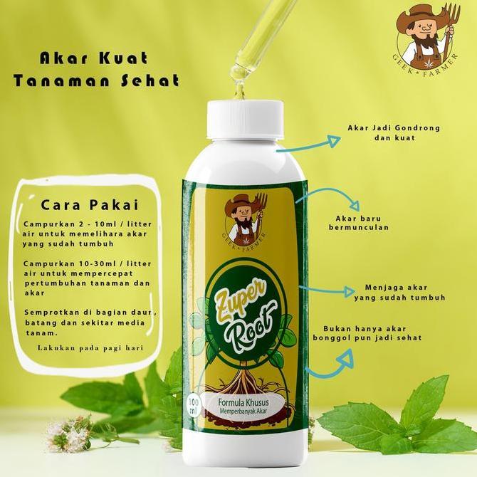 Zuper Root 100ml Hormon Booster Akar Geek Farmer