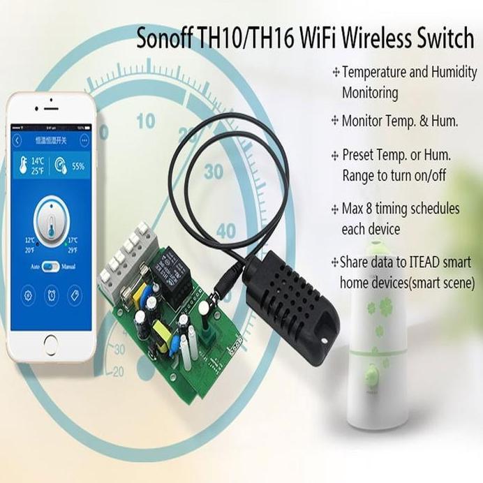 Si7201 Sonoff TH10 TH16 Temperature and Humidity Sensor