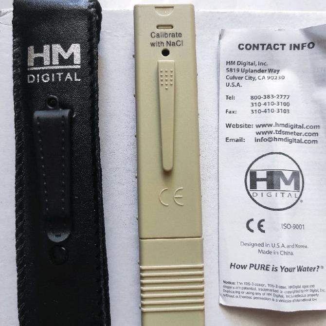 TDS Meter HM Original Baru / Alat test Air dan Hidroponik TDS merk HM ORIGINAL Filter Air Minum