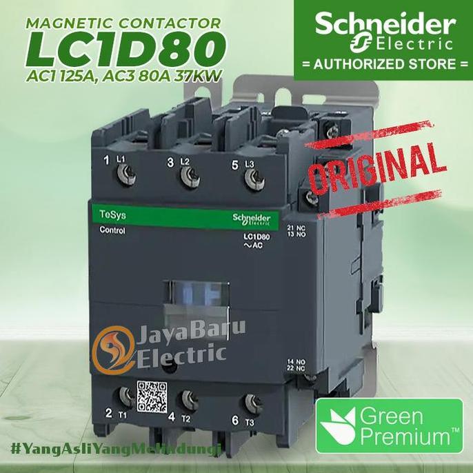 Murah Schneider Kontaktor Contactor Lc1D80 24V 42V 48V 110V 220V 380V Lc1D80B7 Lc1D80D7 Lc1D80E7 Lc1