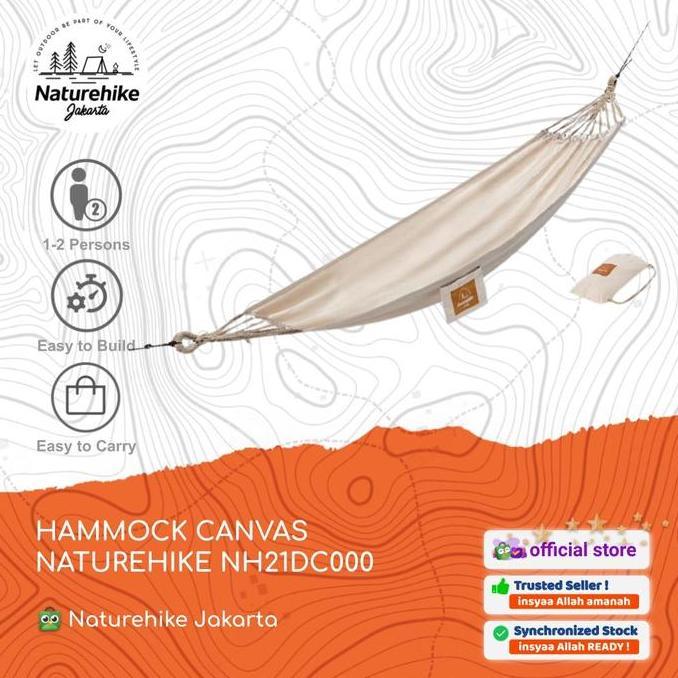 HAMMOCK / AYUNAN GANTUNG CAMPING OUTDOOR CANVAS NATUREHIKE NH21DC000