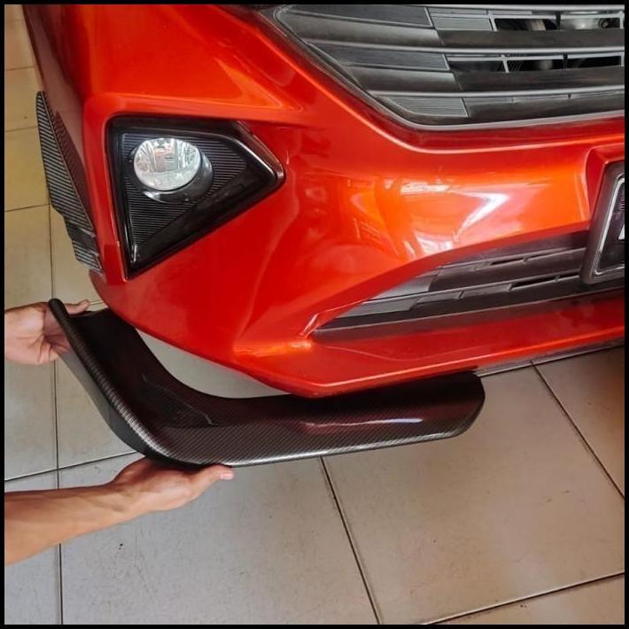 TERLARIS WINGLET DEPAN VARIASI BEMPER DEPAN MOBIL TIMOR KIA FULL CARBON 