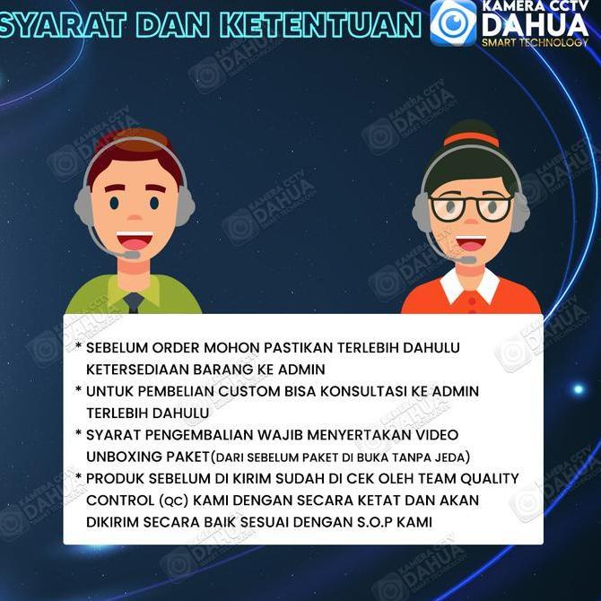 Murah Paket Cctv Dahua 2Mp Full Color 4 Channel 3 Kamera