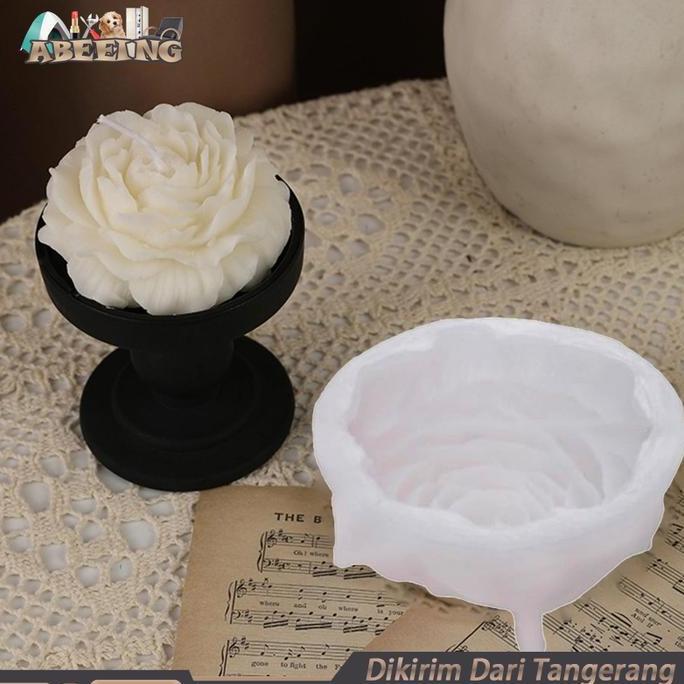 SYAUBAN Cetakan Puding Bunga Cetakan Lilin Silikon Cetakan Puding Motif Bunga Cetakan Silikon Bunga 